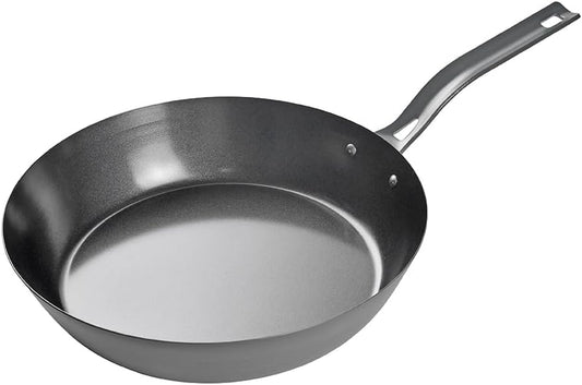  12" Carbon Steel Skillet, Non Stick Frying Pan with Ceramic Coating, Safe for Any Cooktop, Oven or Grill, Lighter and Cools Faster than Cast Iron
