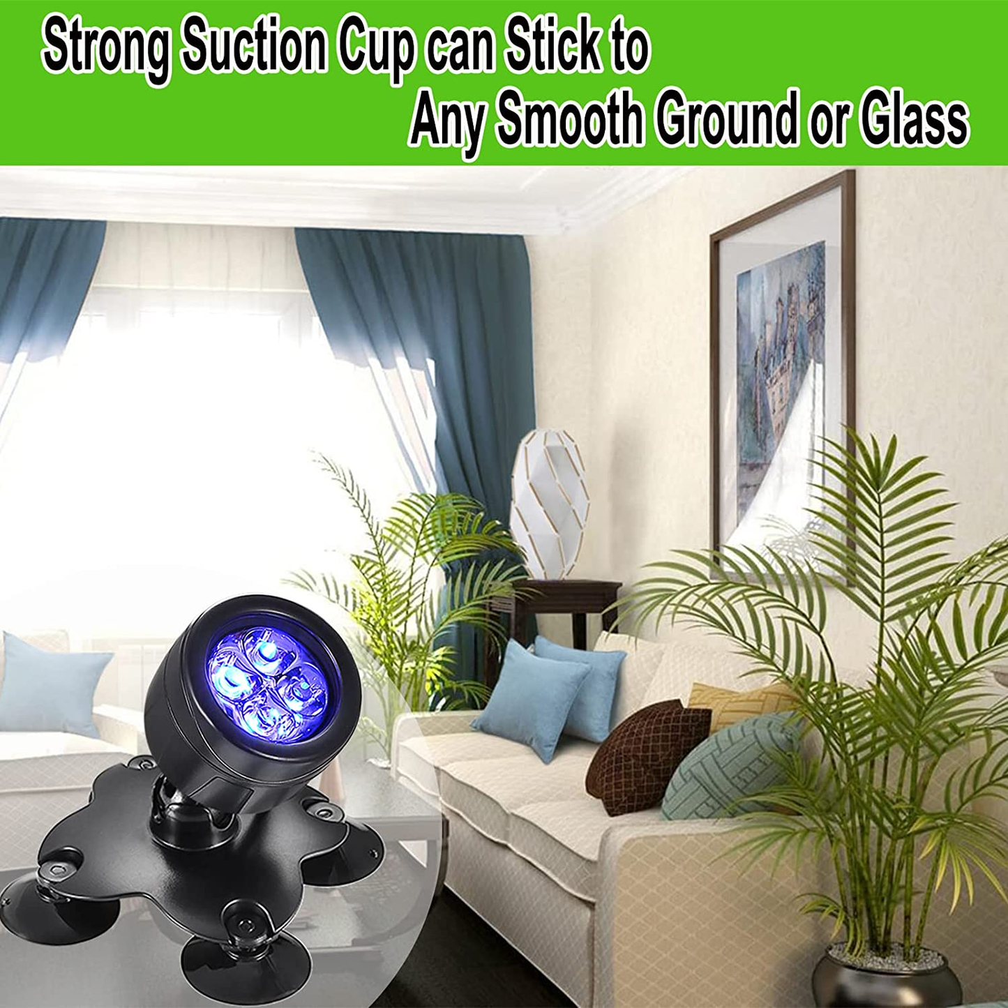 Suction cup spotlight